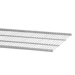 elfa Top Track System - Click In Ventilated Wire Shelf - 1212 x 405mm - Platinum