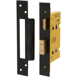 Altro Architectural Bathroom Lock - 65mm Case - 44mm Backset - Square - Matt Black