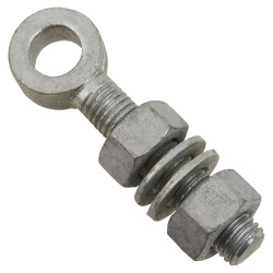 Adjustable Gate Eye - 100mm for 16mm Pin - Galvanised - Pair