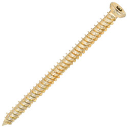 SiDAX Concrete Screw - Countersunk - Yellow Zinc - 7.5 x 100mm - Pack of 100