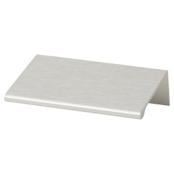 Touchpoint Serva Lipped Edge Cabinet Pull Handle - 32mm Centres - Brushed Aluminium