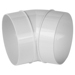 Awenta Plastic 90° Elbow Pipe Connector - 4"/100mm – White