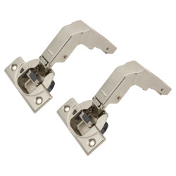 Blum CLIP Top Soft Close Blind Corner Cabinet Hinge - 95° - Overlay - Zinc Plated - Pair
