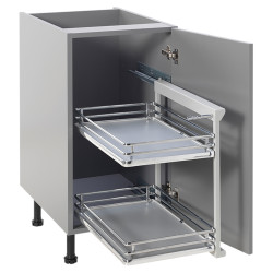 Base Pull Out Plus with Soft Close - Right Hand - Fits to Cabinet Width 400mm