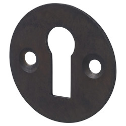 Hampstead Victorian Escutcheon - 32mm Diameter - Keyhole - Brushed Oil Rubbed Bronze