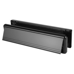 Yale Seal Letter Plate - 265 x 70mm - Door Thickness 20-40mm - Black