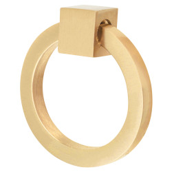 Heritage Brass by M Marcus Ring Cabinet Drop Handle - 50mm Diameter - Satin Brass