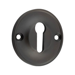 Burlington by Frelan Escutcheon - 40mm Diameter - Keyhole - Dark Bronze