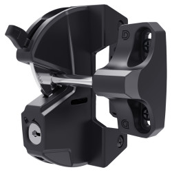 D&D Lokklatch Locking Gate Latch - 115 x 28mm - Black