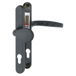 Hoppe Atlanta 77G/3830N/1530 uPVC Multipoint Lever/Pad Door Handle - 92/62mm c/c - Black