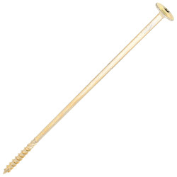 SiDAX Timber Frame Screws Wafer Head - 8.0 x 250mm - Yellow Zinc - Pack of 50