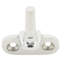 Cranked Casement Window Pin for Flush Joinery - Polished Chrome