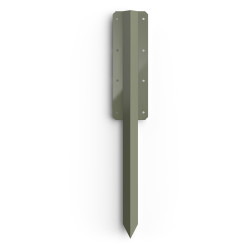 FenceMate Double Sleeper Pin Straight Bracket - 750 x 2mm - Olive