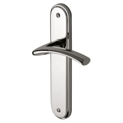 M Marcus Polished Chrome Latch Door Handles - Tosca Range - 205 x 42mm