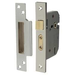 Yale M550 5 Lever Sashlock - 76mm Case - 57mm Backset - Polished Chrome