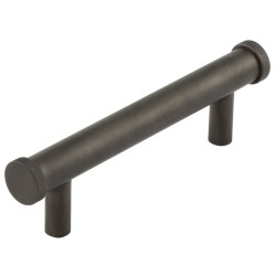 Hoxton by Frelan Thaxted 15mm Knurled T-Bar Cabinet Pull Handle - 96mm c/c - Dark Bronze