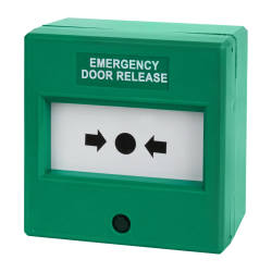Access Control Emergency Door Release Unit - 87 x 87 x 52mm - Single Pole