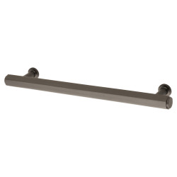 Alexander & Wilks Vesper Hex 14mm T-Bar Cabinet Pull Handle - 160mm Centres - Dark Bronze