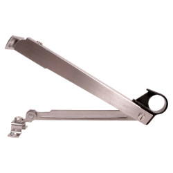 Timber Window Folding Opener - 195mm Length - 260mm Throw - Satin Stainless Steel