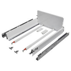 Blum TANDEMBOX ANTARO BLUMOTION Soft Close Pan Drawer - (H) 203mm x (D) 650mm x (W) 450mm - White