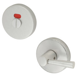 Touchpoint Puma Bathroom Turn & Release - 50mm Diameter - Extended Turn - Satin Aluminium
