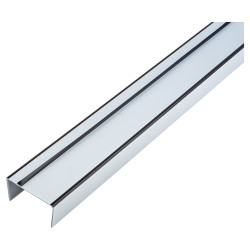 FrameFit Bottom Door Fire Seal Carrier - FD60 - 1m - Silver