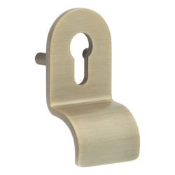 CRES by Frelan Lug Fixed Euro Cylinder Pull - 96 x 50mm - Antique Brass