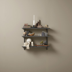 elfa Twin Slot Shelving Kit – 2 x 700mm Wall Uprights 6 x 170mm Brackets & 3 x Shelves – Graphite