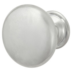 Touchpoint Domed Round Cabinet Knob - 25mm Diameter - Satin Chrome