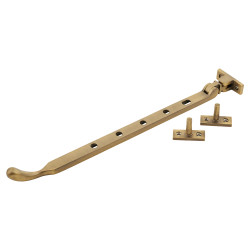 Heritage Brass by M Marcus Bulb End Casement Window Stay - 12"/300mm Length - Antique Brass