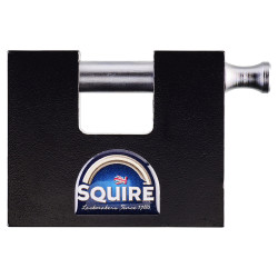 Squire WS75S Container Padlock - 26 x 80mm Body - 14 x 27mm Shackle - Black