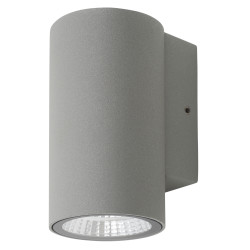 Hampstead 3W LED Outdoor Up or Down Wall Light - IP65 - 3000K Warm White - Silver