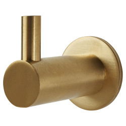 Altro Single Coat Hook - 35 x 25mm - PVD Satin Brass