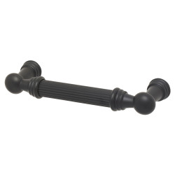 Altro Whitby Lines 10mm T-Bar Cabinet Pull Handle - 96mm Centres - Matt Black
