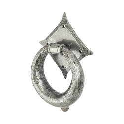 Olde Forge Ring Door Knocker - 121 x 121mm - Pewter