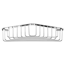 Croydex Wirework Medium Corner Shower Soap Dish Basket - 60 x 280 x 165mm - Mild Steel
