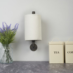 Altro 3/4" Pipe Kitchen Roll Holder - Grey