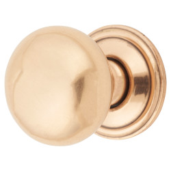 From The Anvil Mushroom Round Cabinet Knob - 32mm Diameter - Polished Bronze