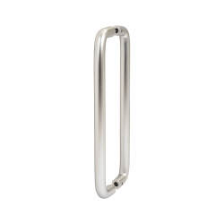 Altro 19mm D-Bar Door Pull Handle - Back to Back - 300mm Centres - Satin Aluminium