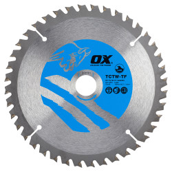 OX TCT Circular Saw Blade - 160 x 20mm - 40T - Wood - Thin Kerf
