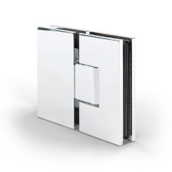 Bohle Bilbao Select Glass to Glass Shower Hinge - 180° - 8-12mm Glass - Polished Chrome