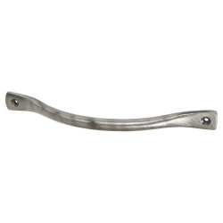 Olde Forge Flat End Bow Cabinet Pull Handle - 160mm Centres - Pewter Effect