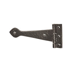 Elan Tudor Plain Door Tee Hinge - 229 x 85mm - Metalized Antique Black Iron