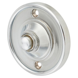 Hampstead Round Bell Push - 65mm Diameter - Polished Chrome