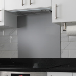 Altro Aluminium Kitchen Splashback - 900 x 750mm - Matt Silver
