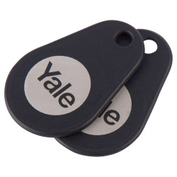 Yale Conexis/ Keyless Smart Door Lock Key Tag – Pack of 2 - P-YD-01-CON-RFIDT-BL