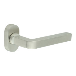 CRES by Frelan CR-104 uPVC Multipoint Door Handle on Oval Rose - Satin Stainless Steel
