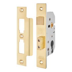 UNION 2249 Euro Profile Sashlock - 65mm Case - 44.5mm Backset - Polished Brass