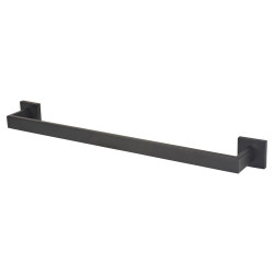 Altro Modern Square Towel Rail - 600 x 80 x 55mm - Matt Black