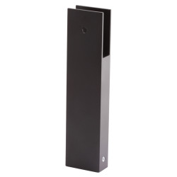 Pro Toilet Cubicle Partition Leg - 17-19mm Panels - Black Textured